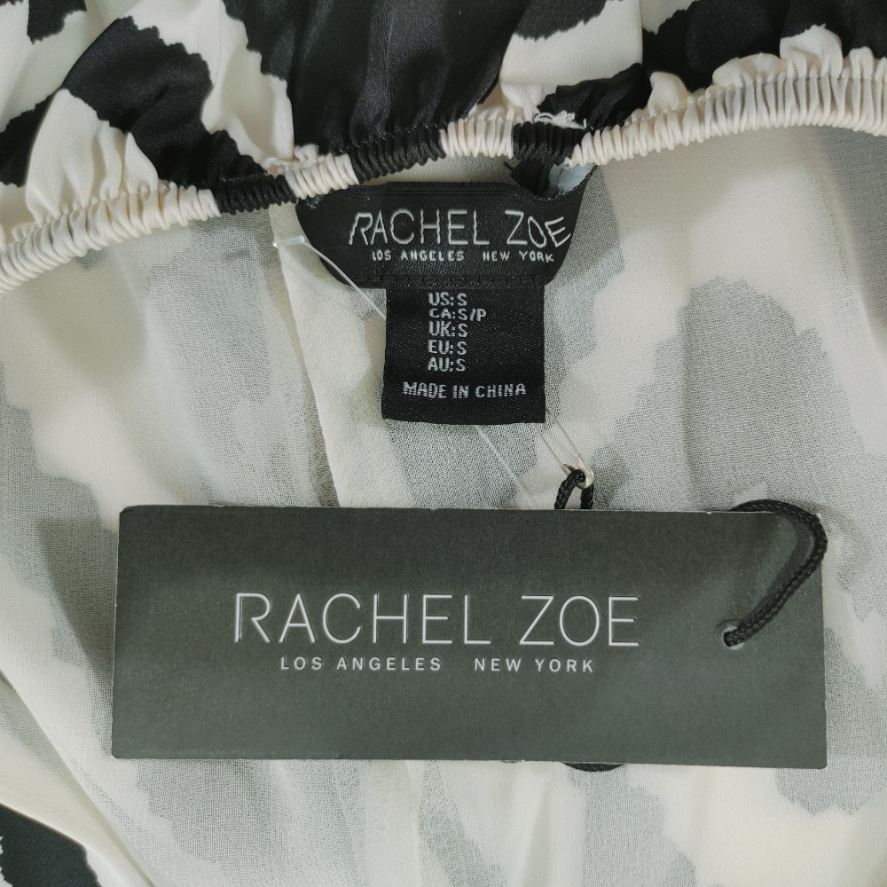 Rachel Zoe Halter Top Sleeveless Blouse Animal Print Party Size S - Picture 3 of 8